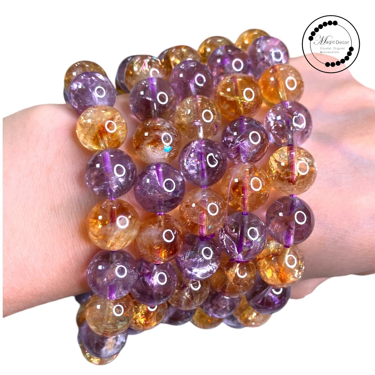 250822 - B41 11mm+傳承級紫阿賽x黃阿賽手串