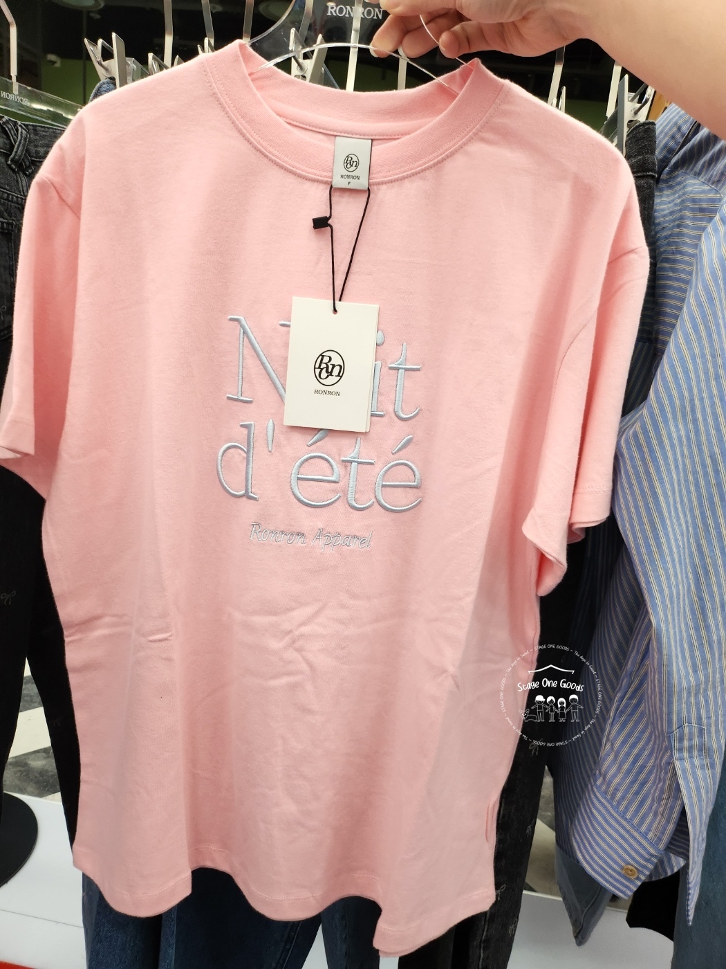 ◆RONRON◆ NUIT D ETE T SHIRT SOFT PINK RONRON NUIT D ETE T SHIRT