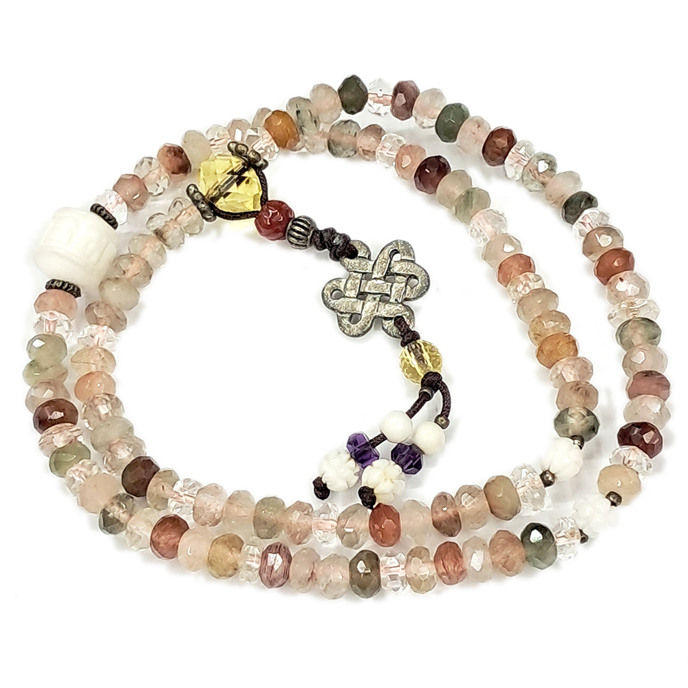 碧璽{晶鑽}108念珠4*6mm【十方】120395