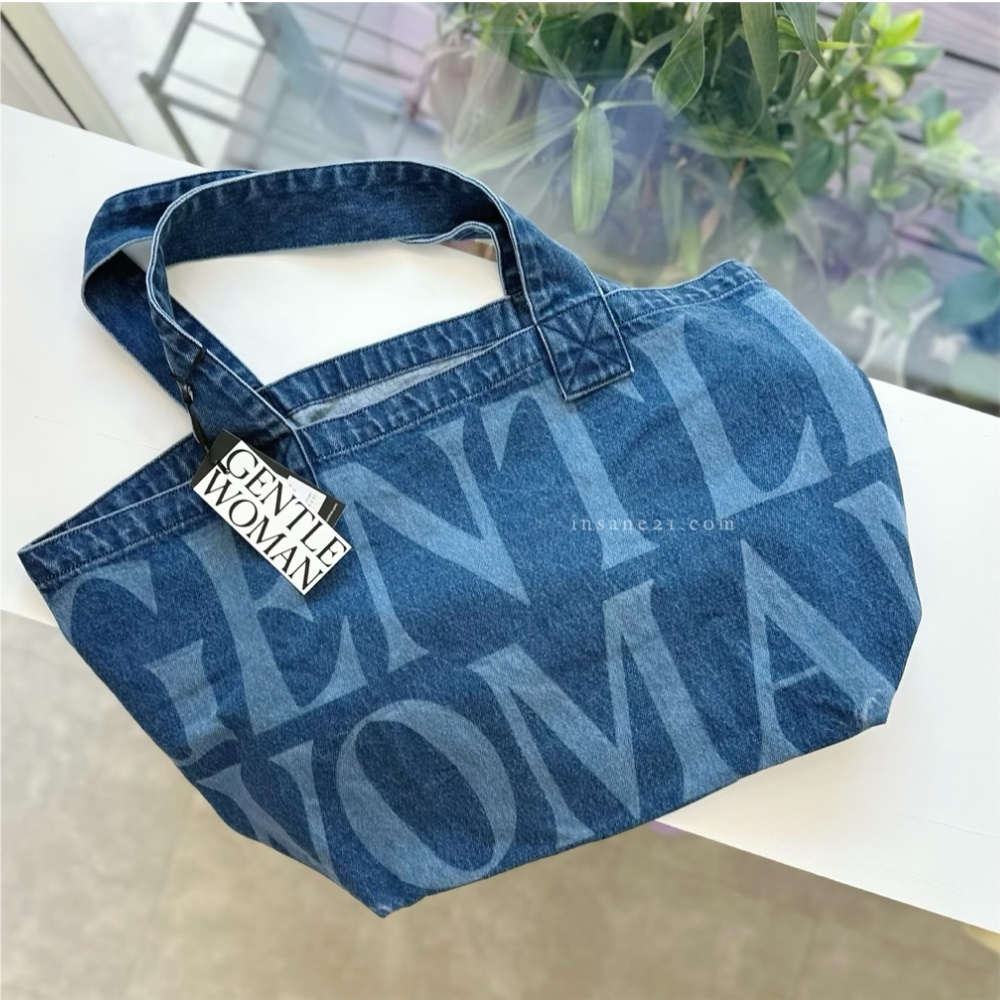 泰國 GENTLE WOMAN 牛仔布 刷舊 帆布 大肩背包 手提包
