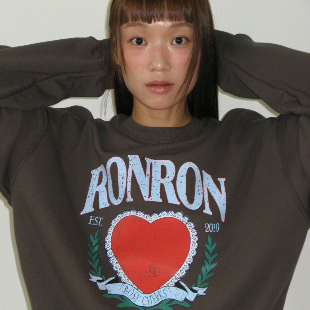 RONRON HEART LAUREL SWEATSHIRTS