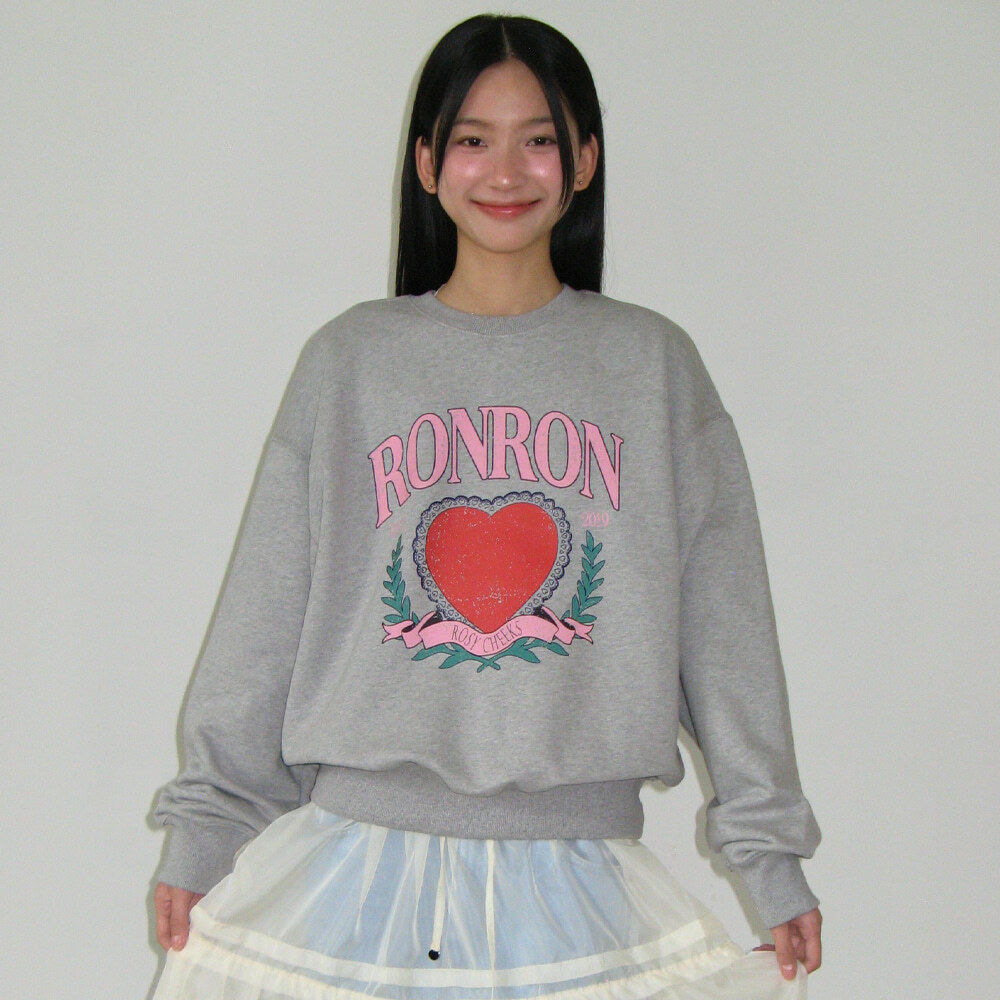 RONRON HEART LAUREL SWEATSHIRTS