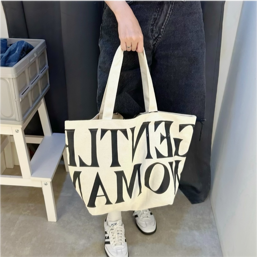 泰國 GENTLE WOMAN 帆布 提袋 手提袋 肩背包 束口袋