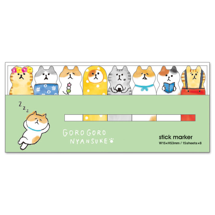 喵之助 120枚索引標籤便利貼 memo｜日本 Mind Wave