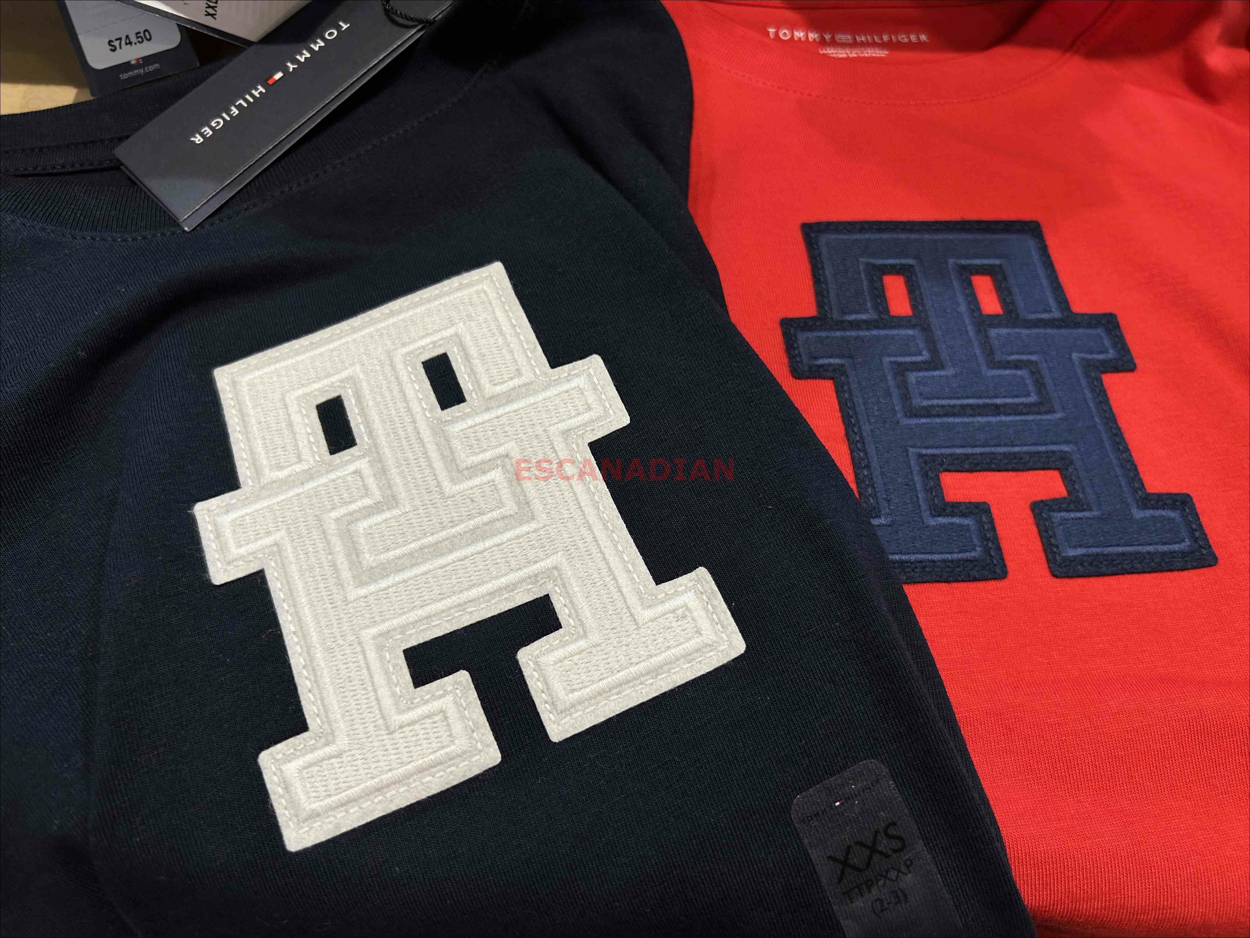 TOMMY 男大童 TH系列 大刺繡貼布 短TEE (2色)