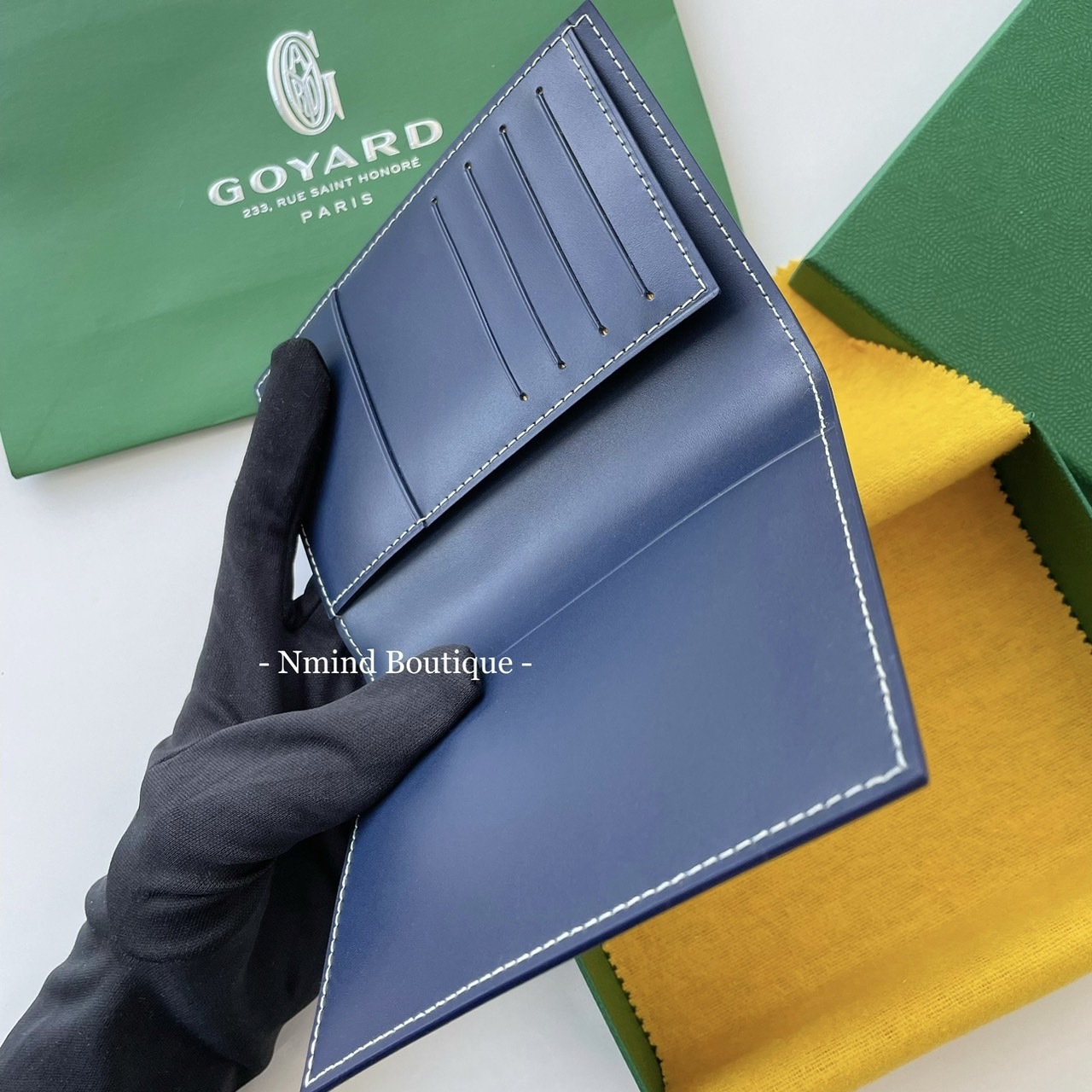 <折扣ING🔥> GOYARD Grenelle Passport Cover  / Navy Blue