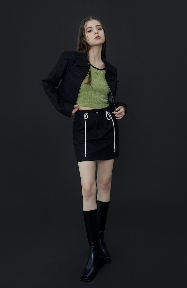 ☆NASTY FANCY CLUB☆DELUDE DENIM MINI SKIRT ミニスカート 限時優惠．NASTY FANCY CLUB DELUDE DENIM MINI SKIRT