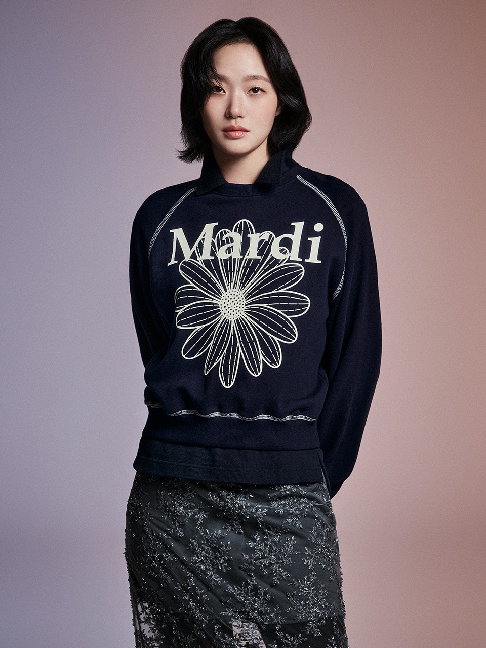 <韓國代購> MARDI MERCREDI SWEATSHIRT RAGLAN FLOWERMARDI