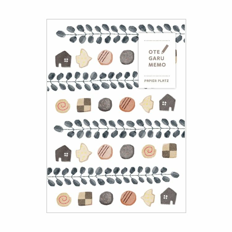 日本 PAPIER PLATZ x 插畫家 Emi Nakano OTEGARU 便條紙 50張入