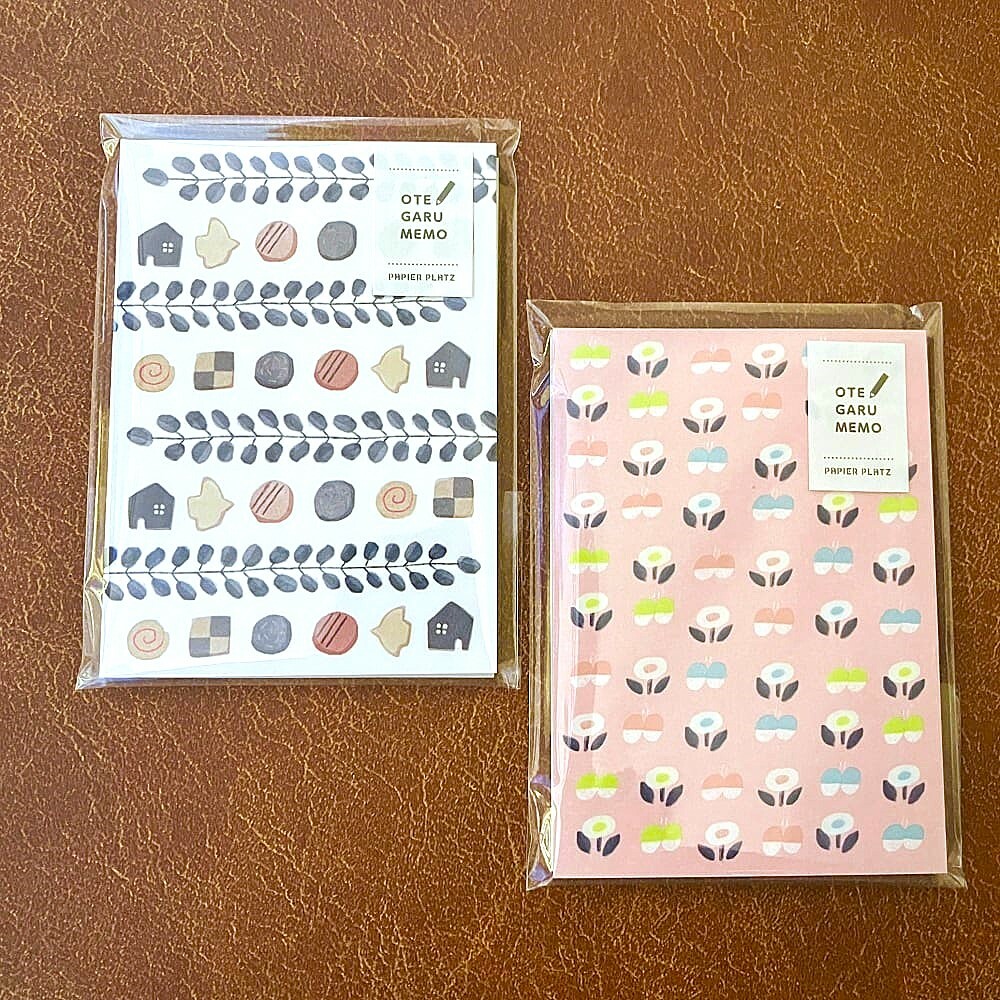 日本 PAPIER PLATZ x 插畫家 Emi Nakano OTEGARU 便條紙 50張入