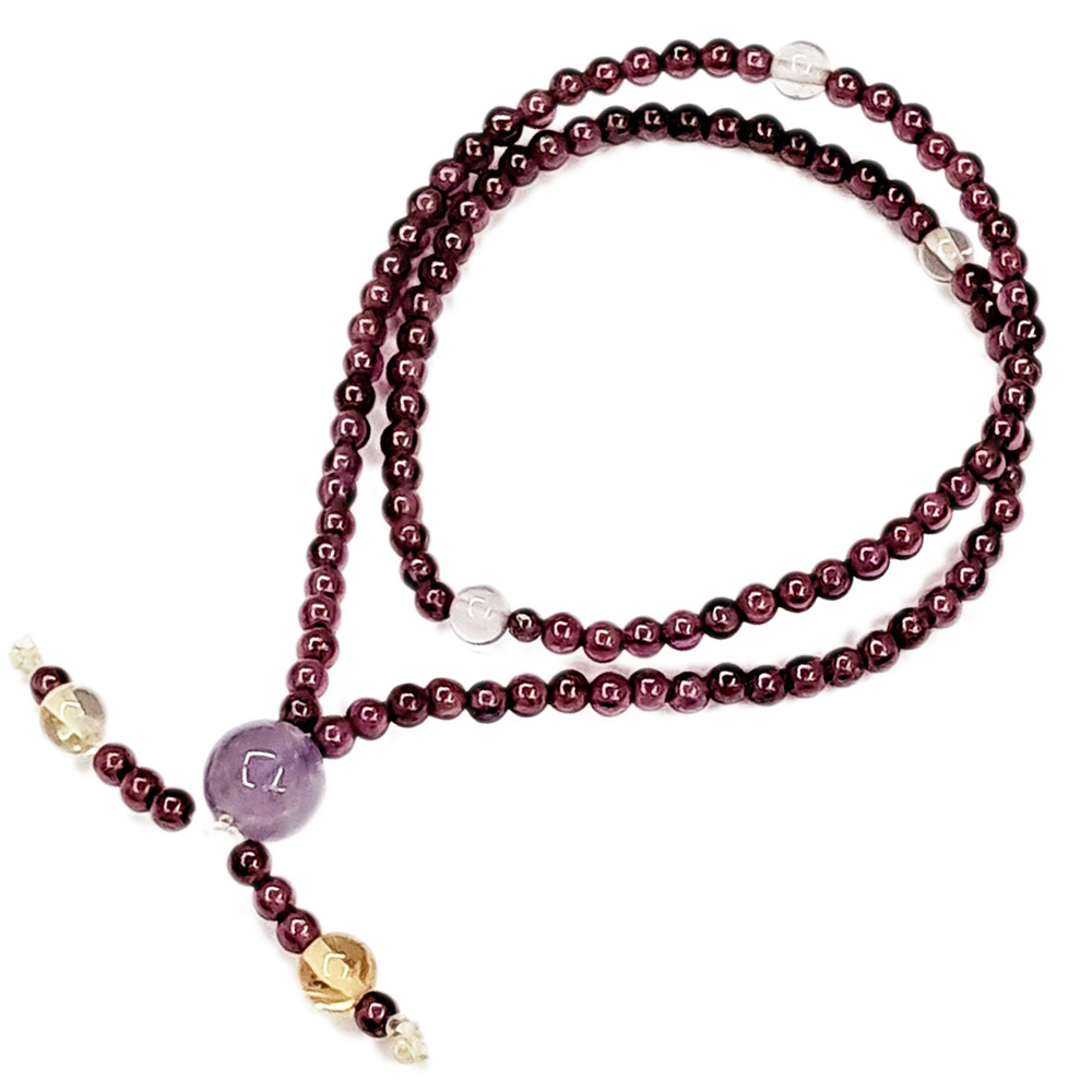 紅石榴石108念珠2.5mm【十方】142510