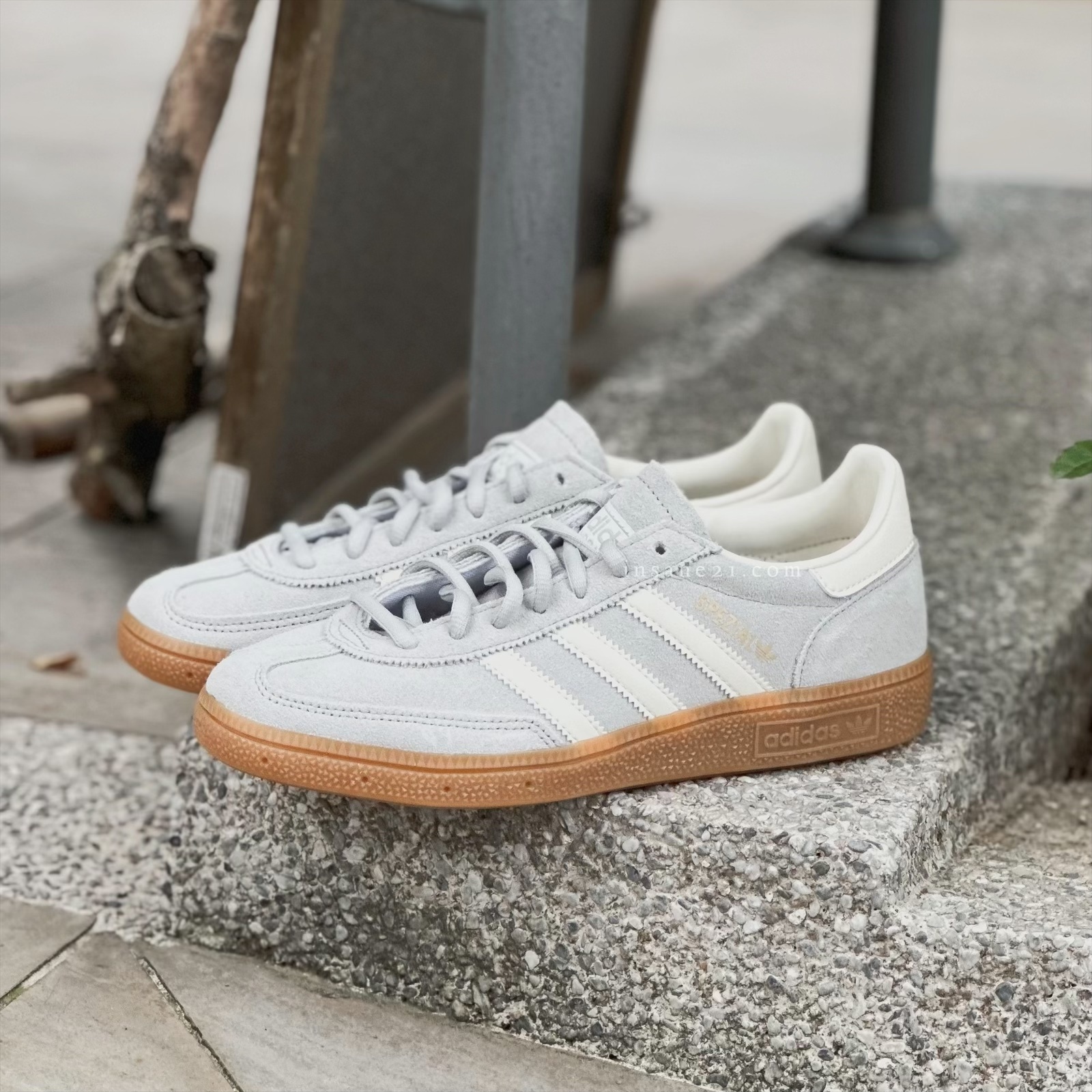ADIDAS HANDBALL SPEZIAL 藍灰 麂皮 休閒鞋 女鞋 IF7086