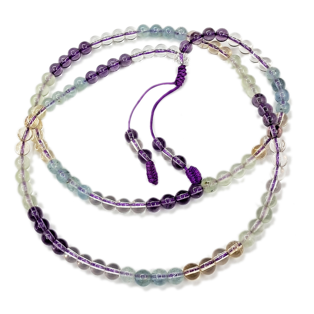 彩色水晶108念珠6mm【十方】124110