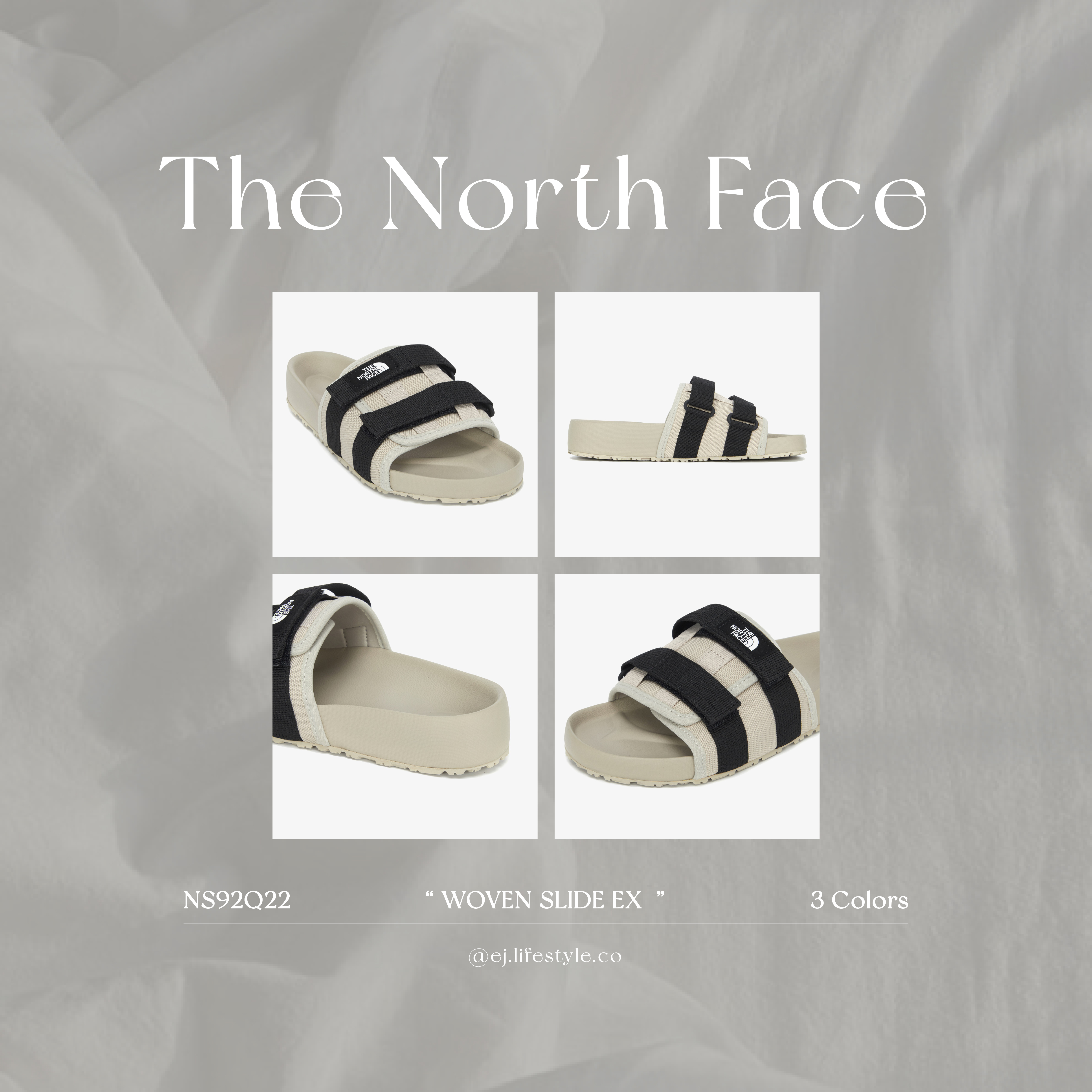 🇰🇷 THE NORTH FACE WOVEN SLIDE EX TNF 北臉 魔鬼氈拖鞋 奶茶黑 墨綠 黑灰 男女 NS92Q22 / 現貨
