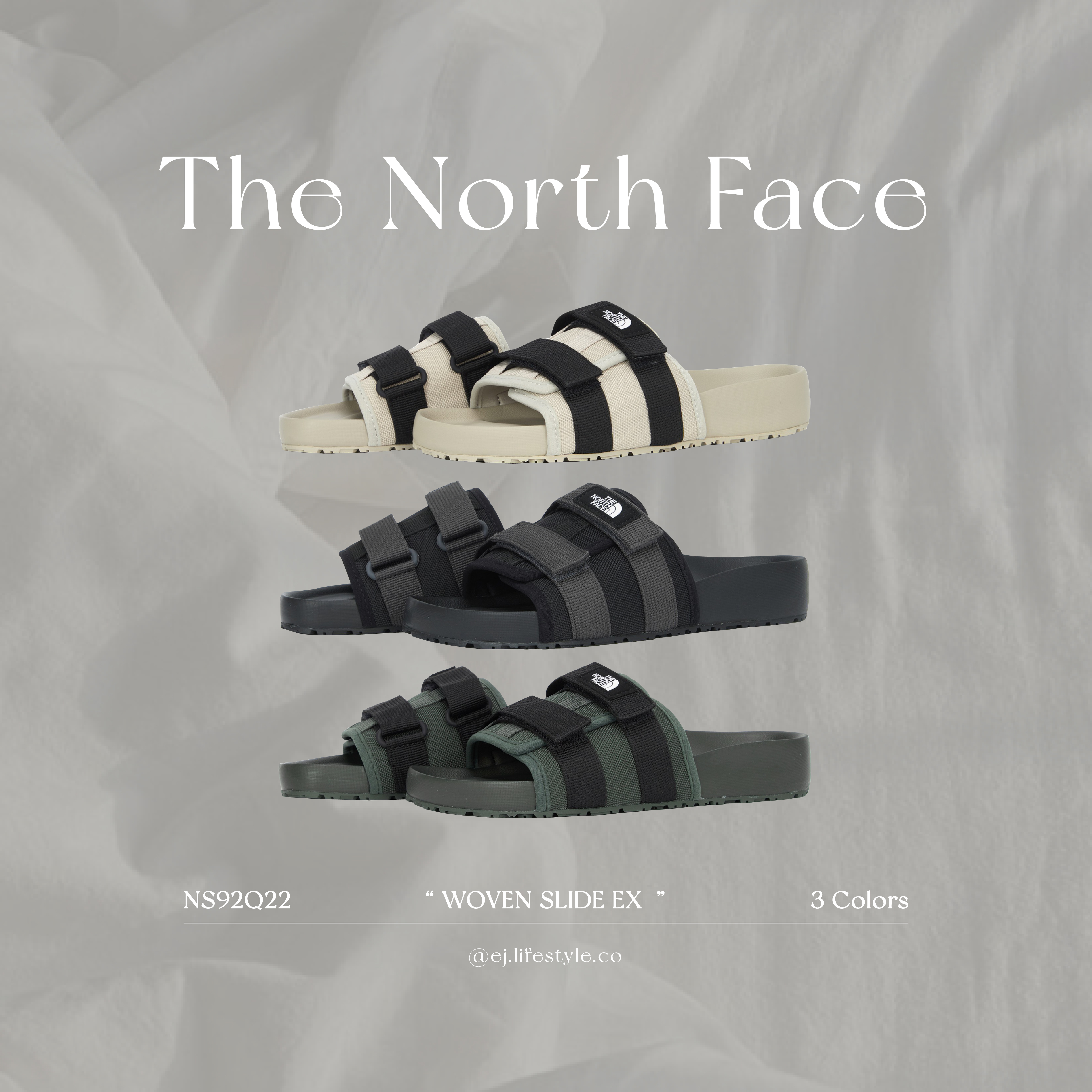 🇰🇷 THE NORTH FACE WOVEN SLIDE EX TNF 北臉 魔鬼氈拖鞋 奶茶黑 墨綠 黑灰 男女 NS92Q22 / 現貨