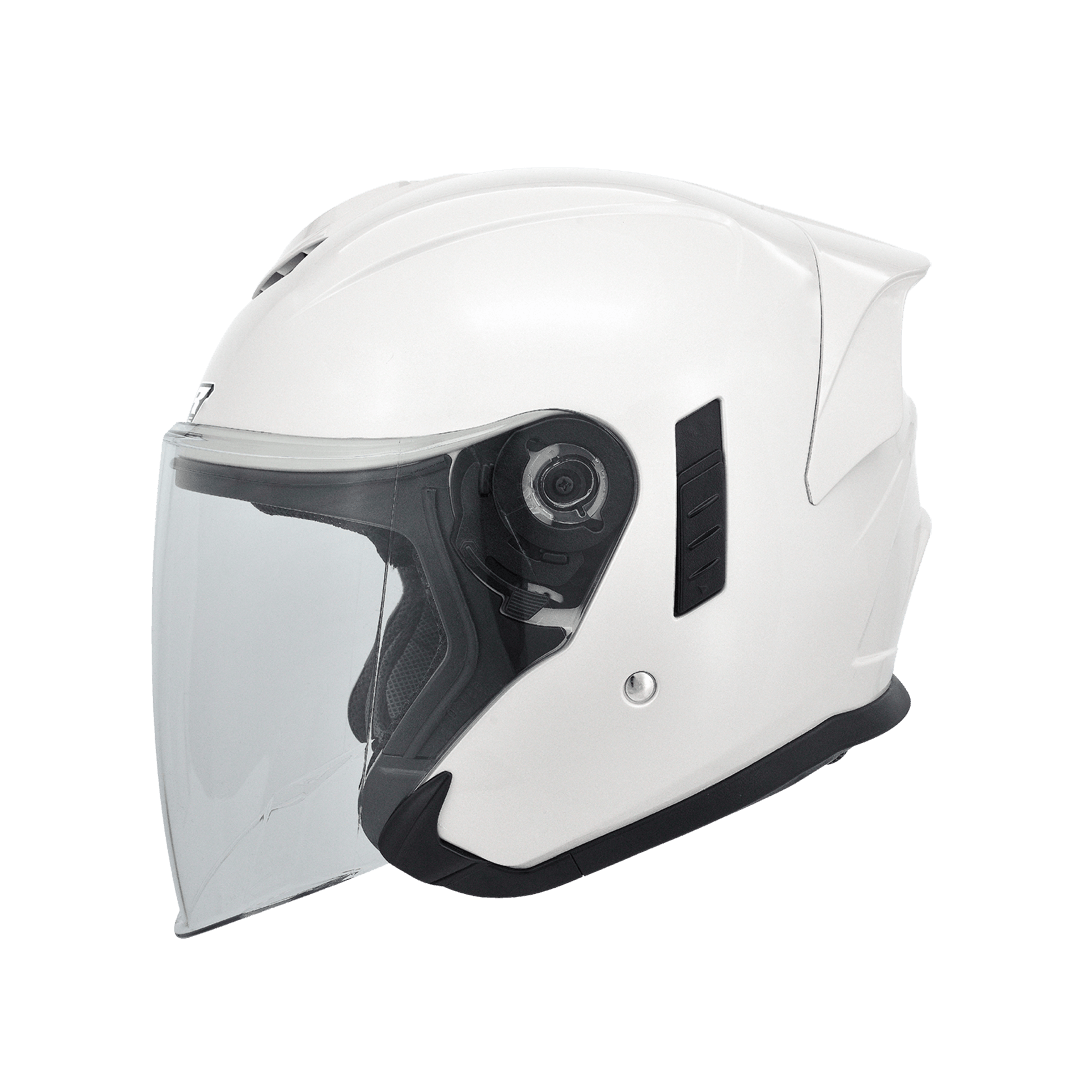 M2R FR-2 特仕版 珍珠白 素色 3/4罩 內墨片款式