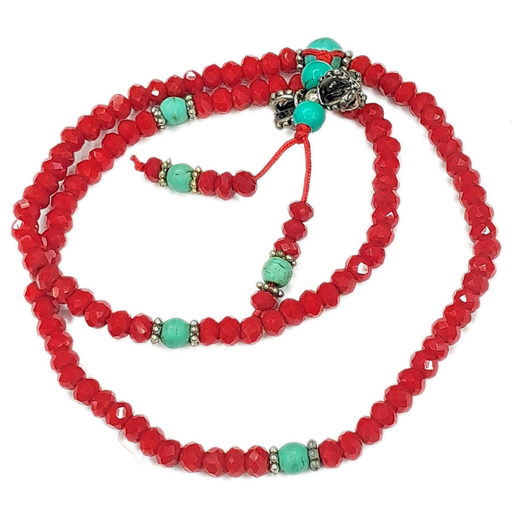 金剛杵&琉璃晶鑽108念珠4*5mm【十方】131780