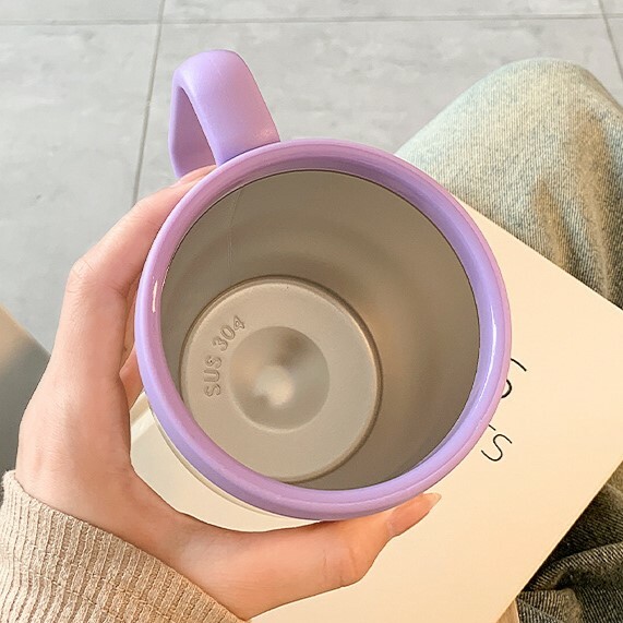 《4713》簡約英文字母吸管保溫杯480ml