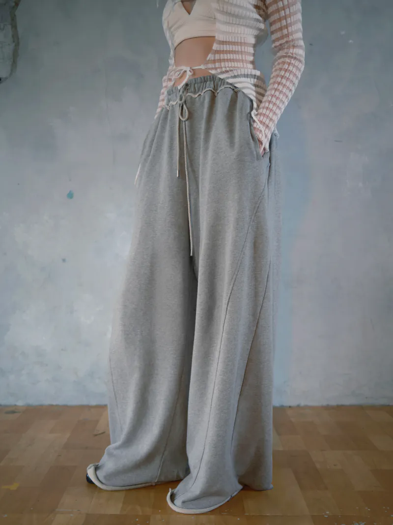 pip / WIDE LEG SWEATPANTS - GREY