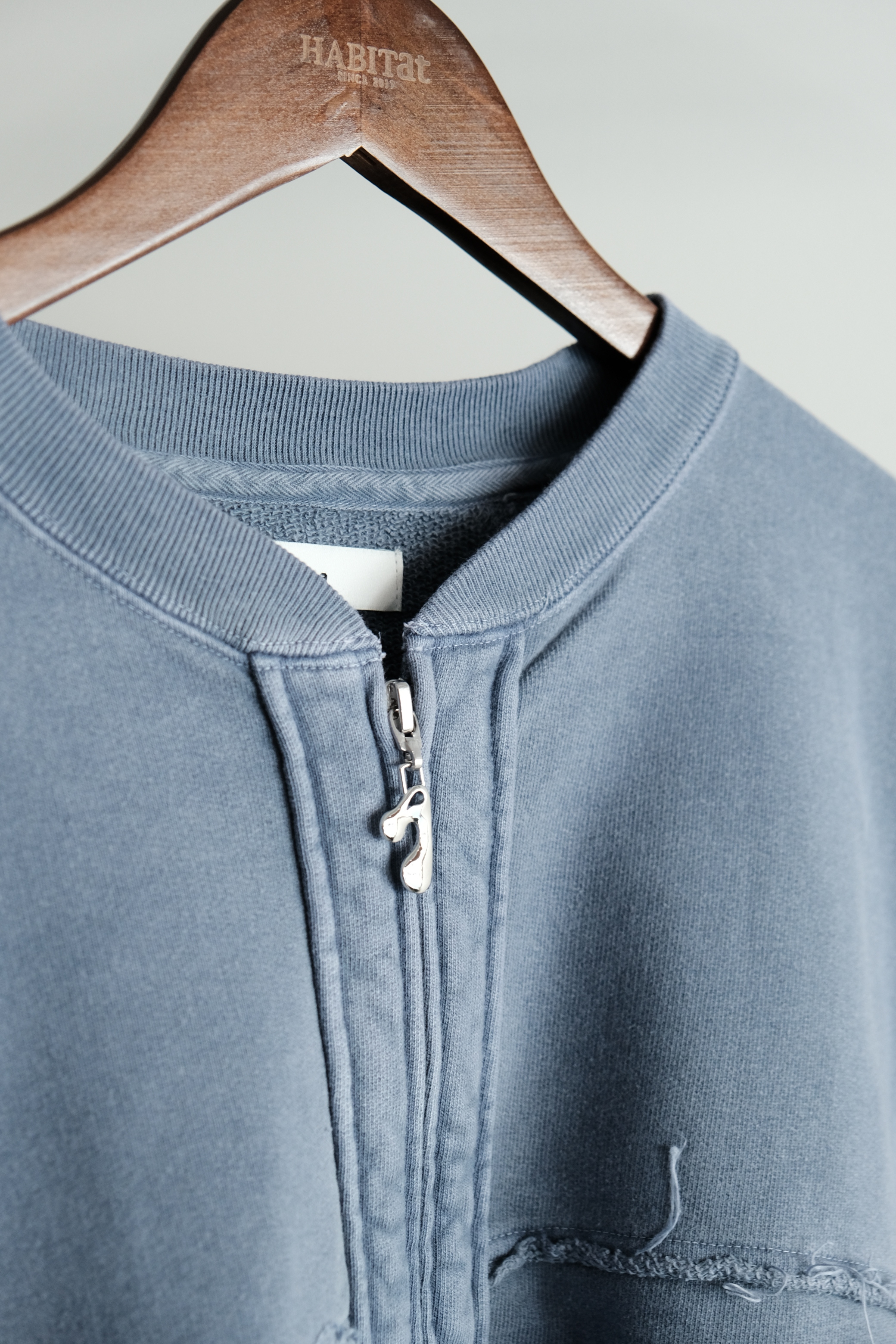 JieDa - HALF ZIP SWEAT CREW / 2 COLORS