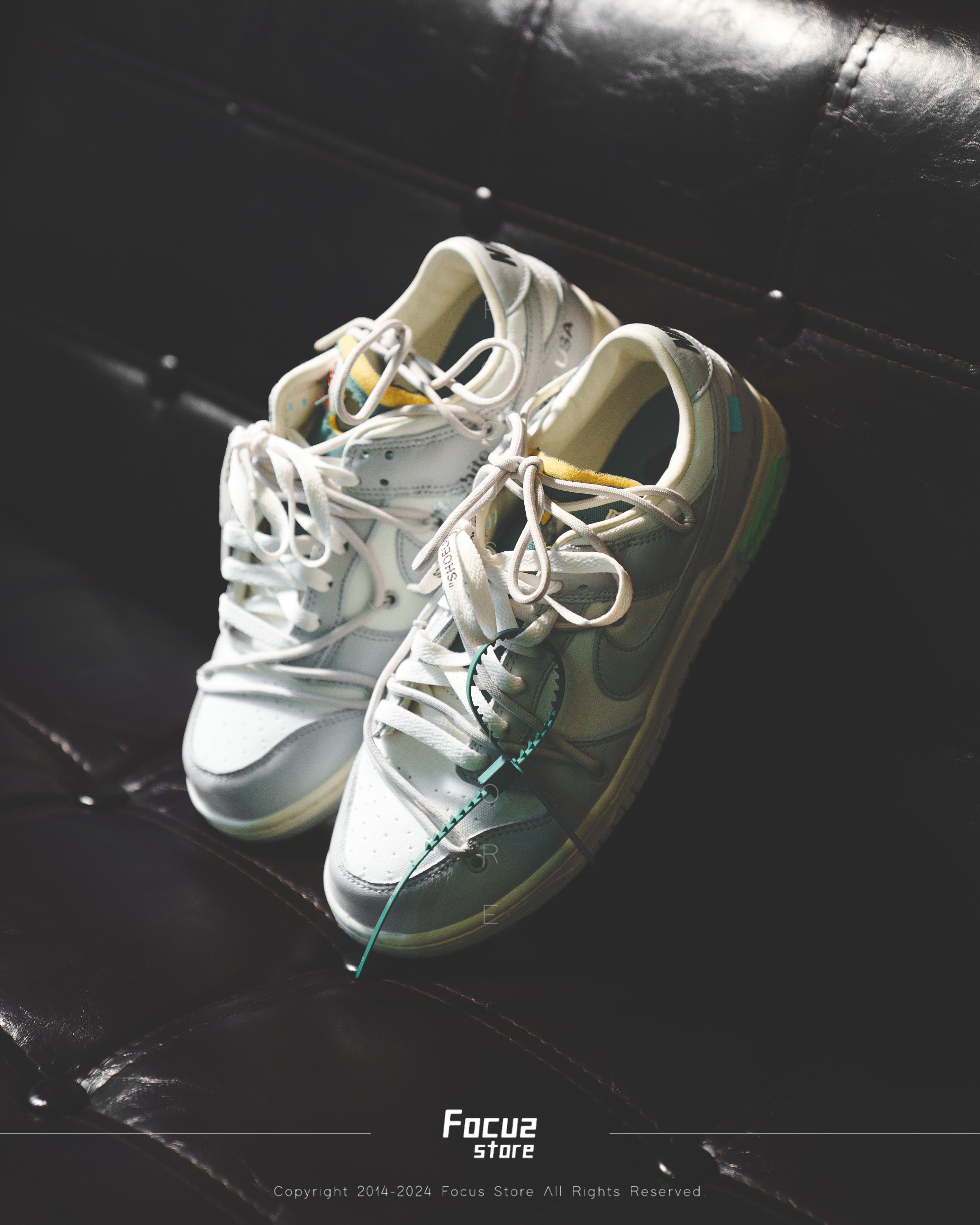 【Focus Store】預購 Off-white x Nike Dunk Low "No.42 of 50" 白綠 50系列 virgil abloh 遺世之作 DM1602-117