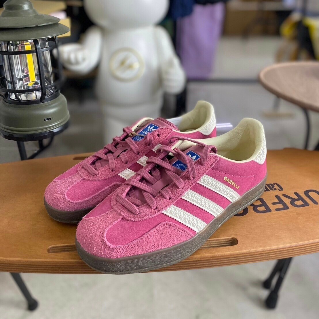 Adidas Gazelle Indoor 德訓鞋 滑板復古 草莓粉 草莓熊 IF1809