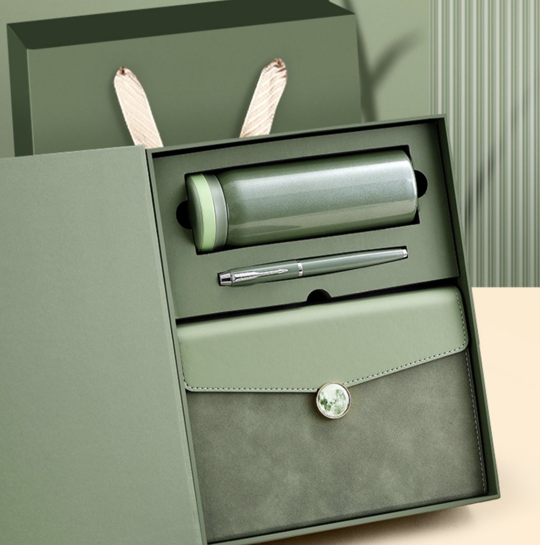 【客製】商務禮品套組｜保溫杯筆記本簽字筆