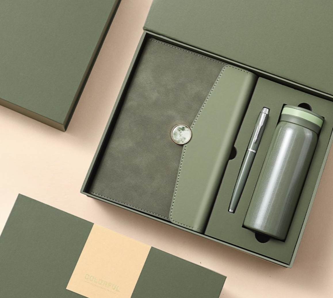 【客製】商務禮品套組｜保溫杯筆記本簽字筆