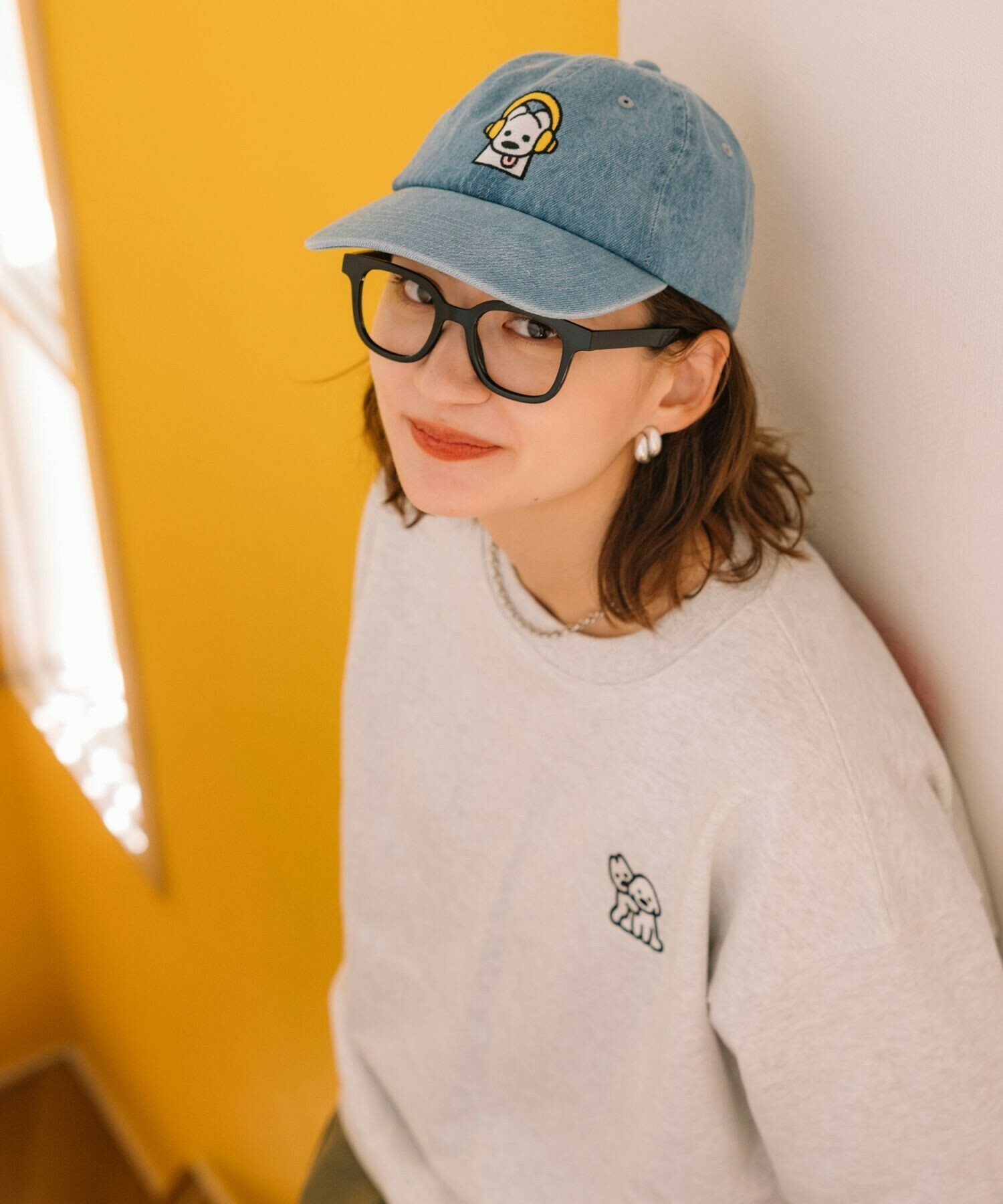 🇯🇵 matsui × FREAK'S STORE 聯名 松井營 耳機狗狗 六分帽 老帽 刺繡 / 現貨