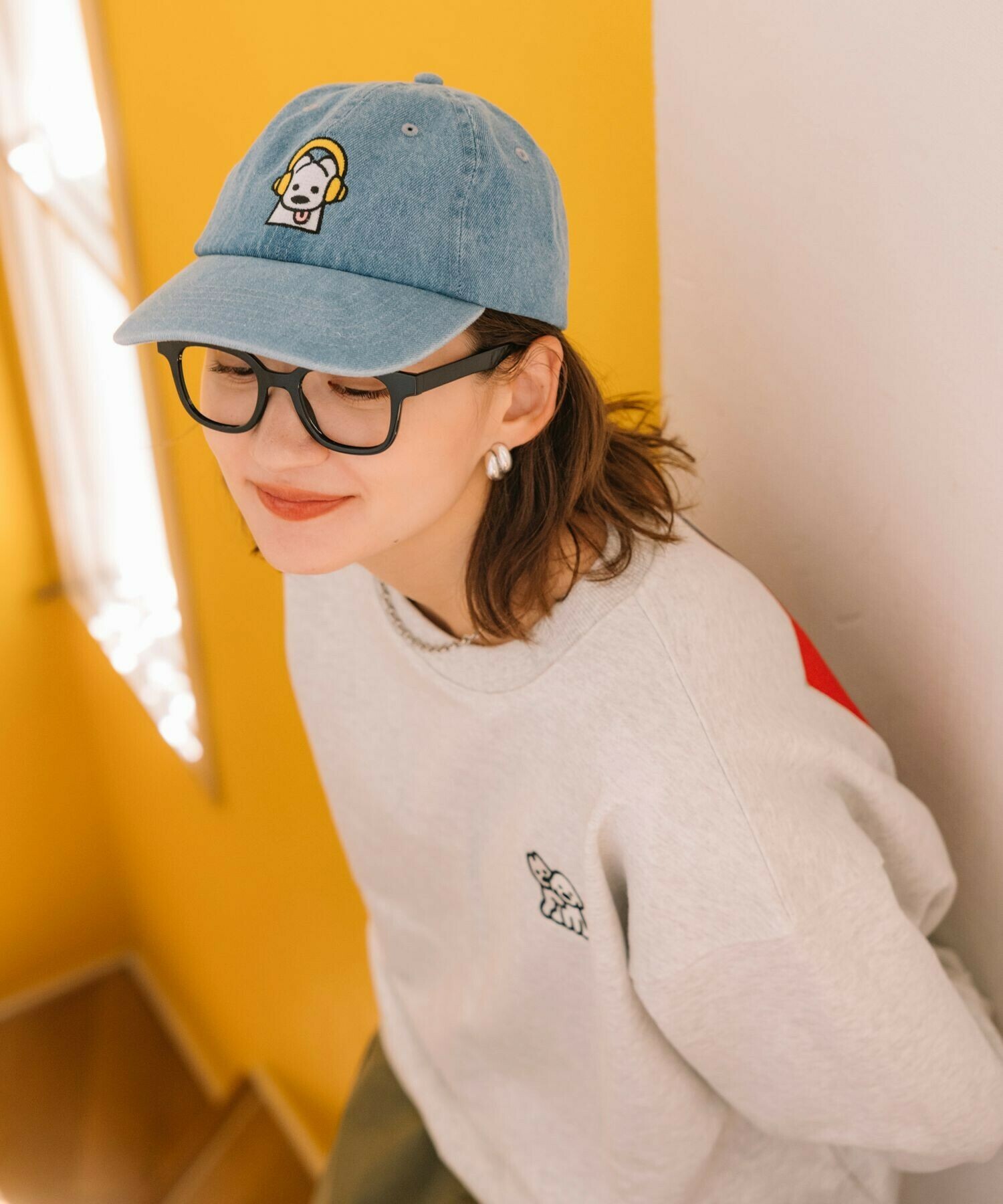 🇯🇵 matsui × FREAK'S STORE 聯名 松井營 耳機狗狗 六分帽 老帽 刺繡 / 現貨