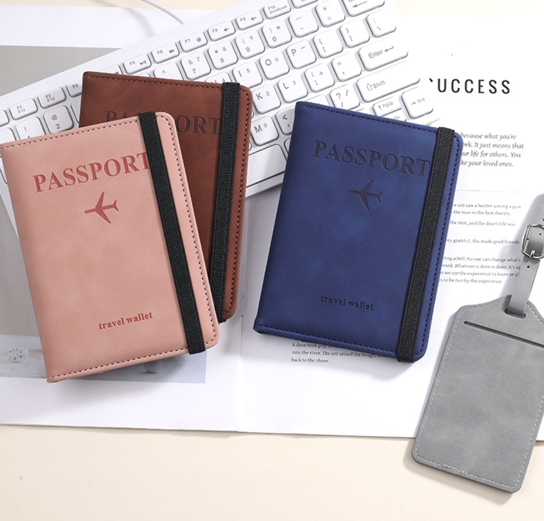 【客製】絨面皮革護照套