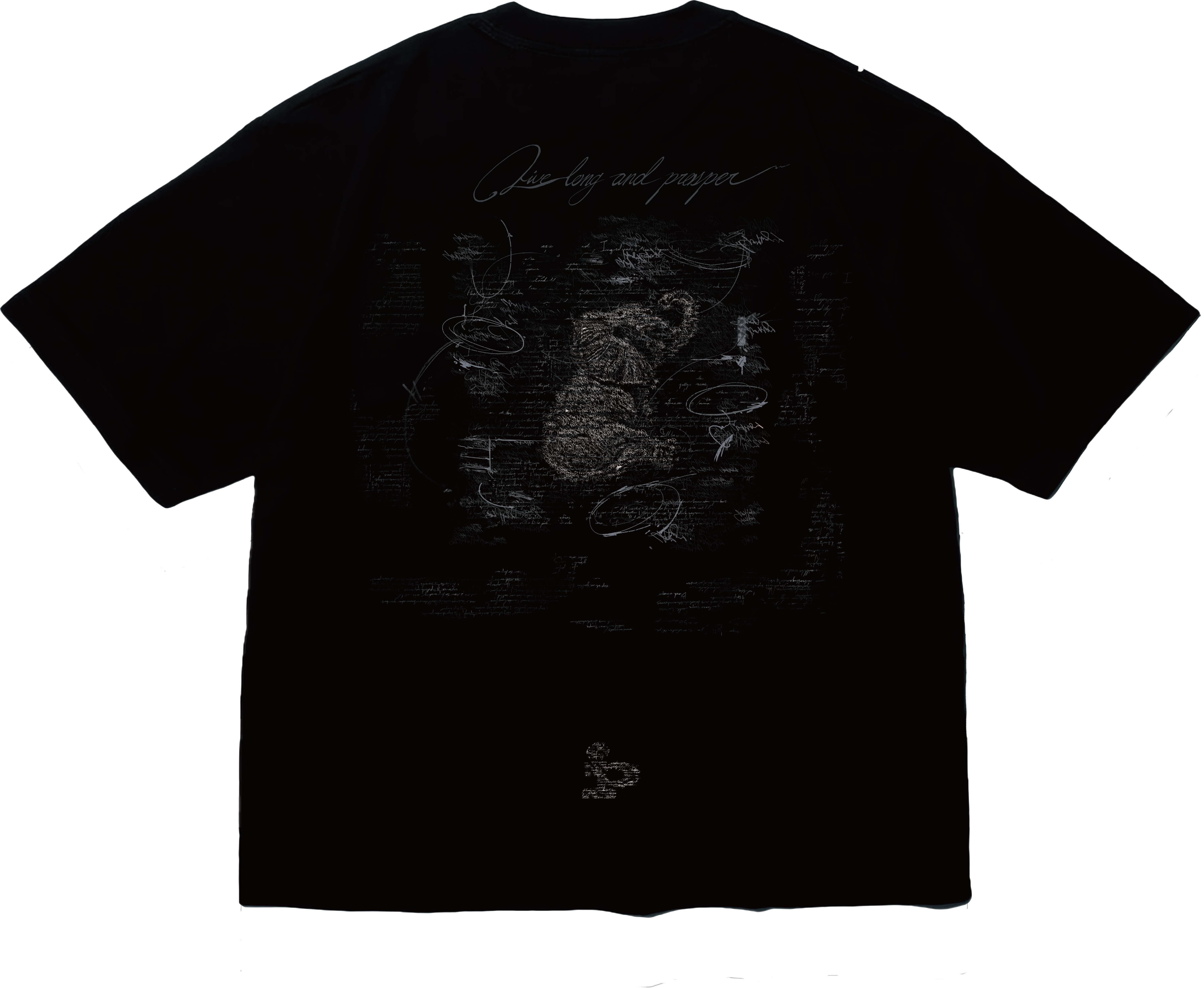 pip / "The Elepant Never Forgets" PRINTED T-SHIRT - BLACK