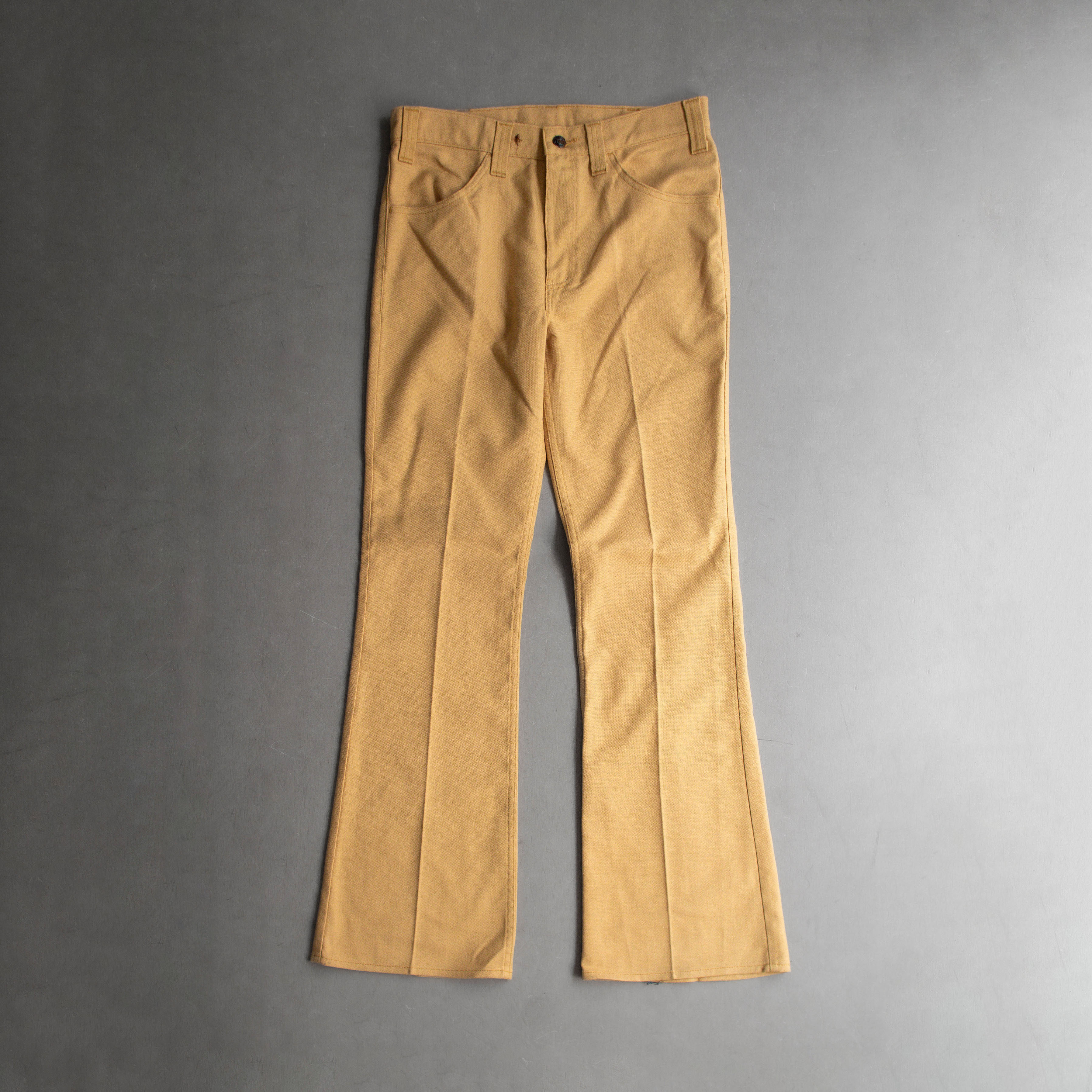 70S LEVIS 646 STA PREST BELL BOTTOM 黃色 黑標 靴型 喇叭褲 庫存新品