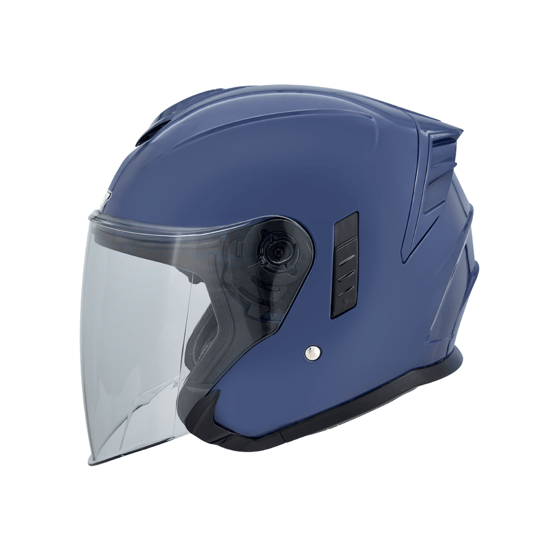 M2R FR-2 紀念版 琉璃藍 素色 3/4罩 內墨片款式