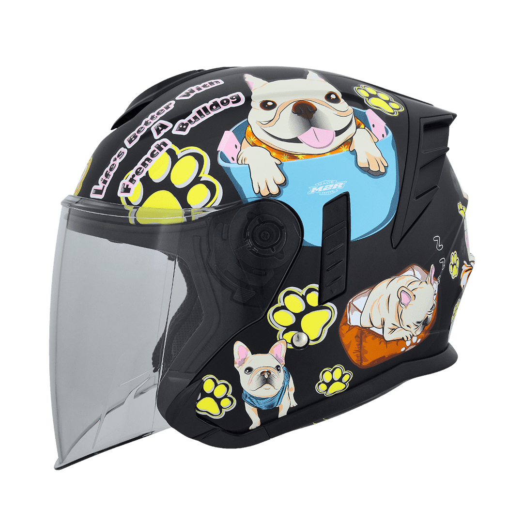 M2R FR-2 紀念版 #12 法鬥 消光黑 彩繪 3/4罩 內墨片款式