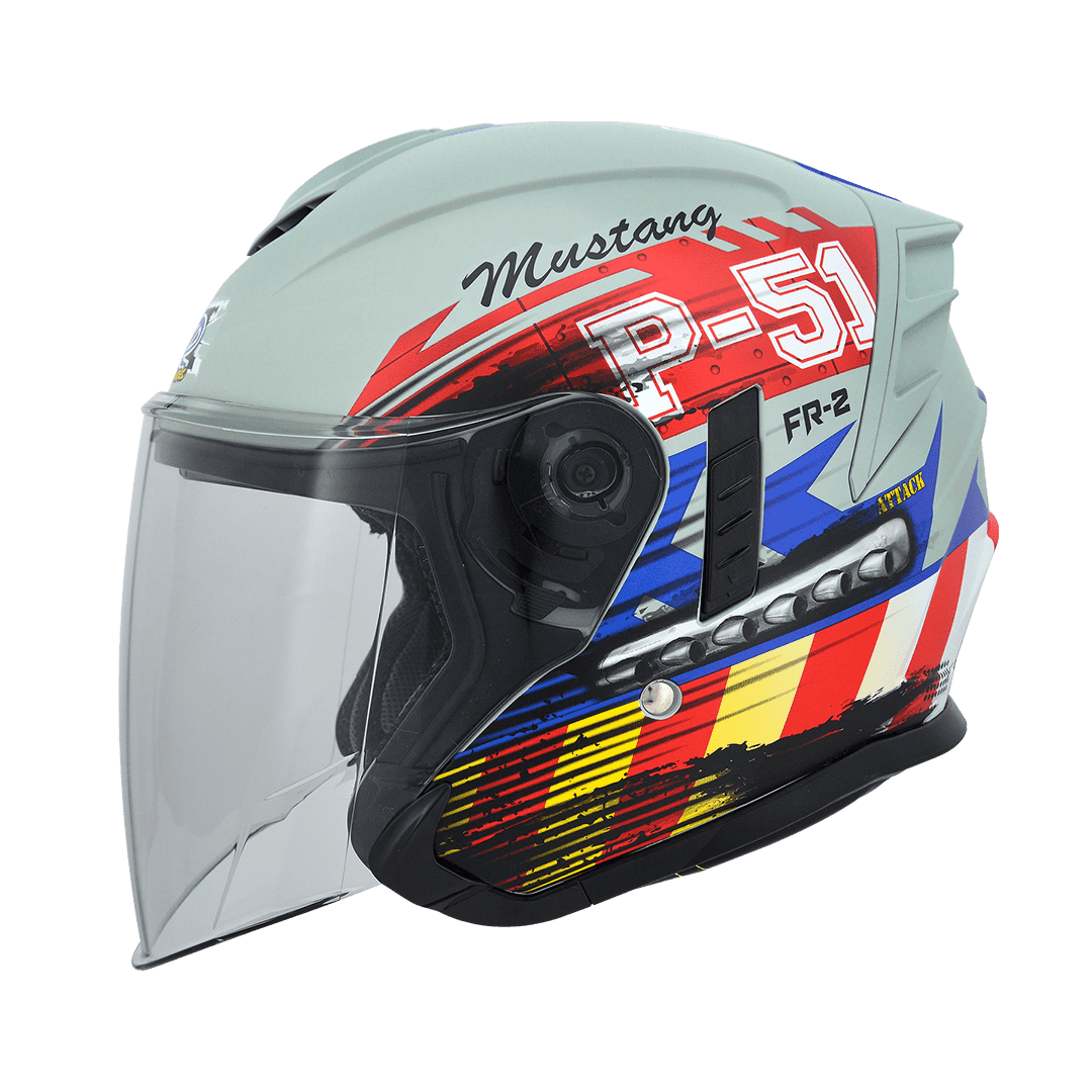 M2R FR-2 紀念版 #10 P51迷彩 消光迷霧綠 彩繪 3/4罩 內墨片款式