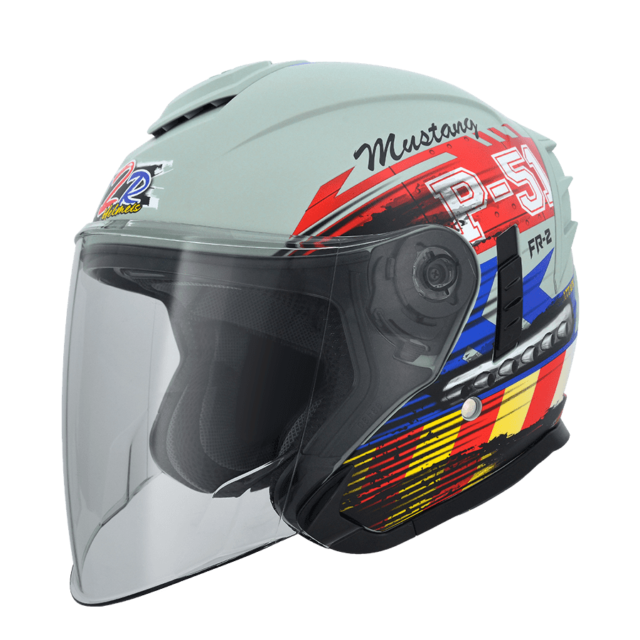 M2R FR-2 紀念版 #10 P51迷彩 消光迷霧綠 彩繪 3/4罩 內墨片款式