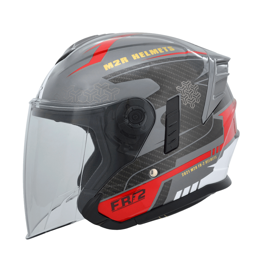 M2R FR-2 紀念版 #13 極馳 水泥灰 彩繪 3/4罩 內墨片款式