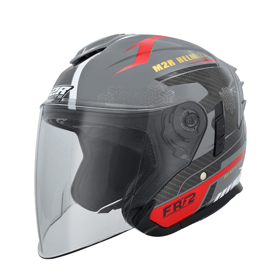 M2R FR-2 紀念版 #13 極馳 水泥灰 彩繪 3/4罩 內墨片款式