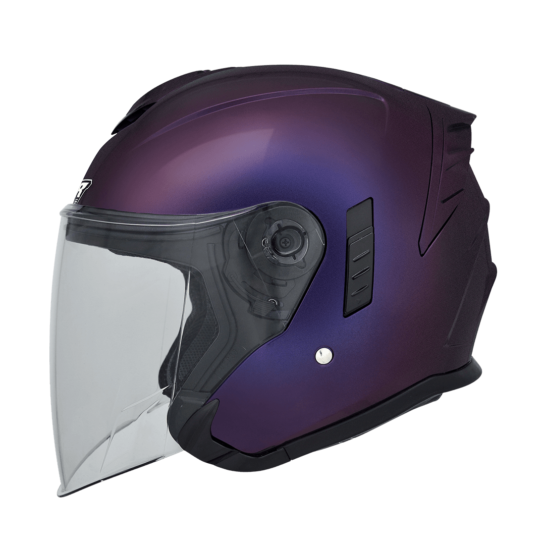 M2R FR-2 紀念版 變色龍 變色紫紅 彩繪 3/4罩 內墨片款式