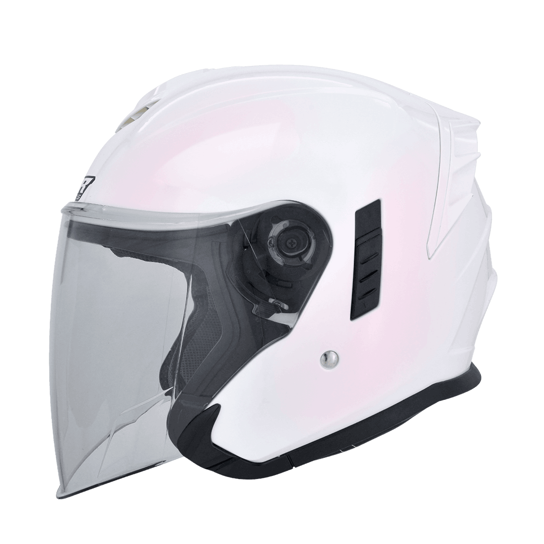 M2R FR-2 紀念版 變色龍 變色白紅 彩繪 3/4罩 內墨片款式