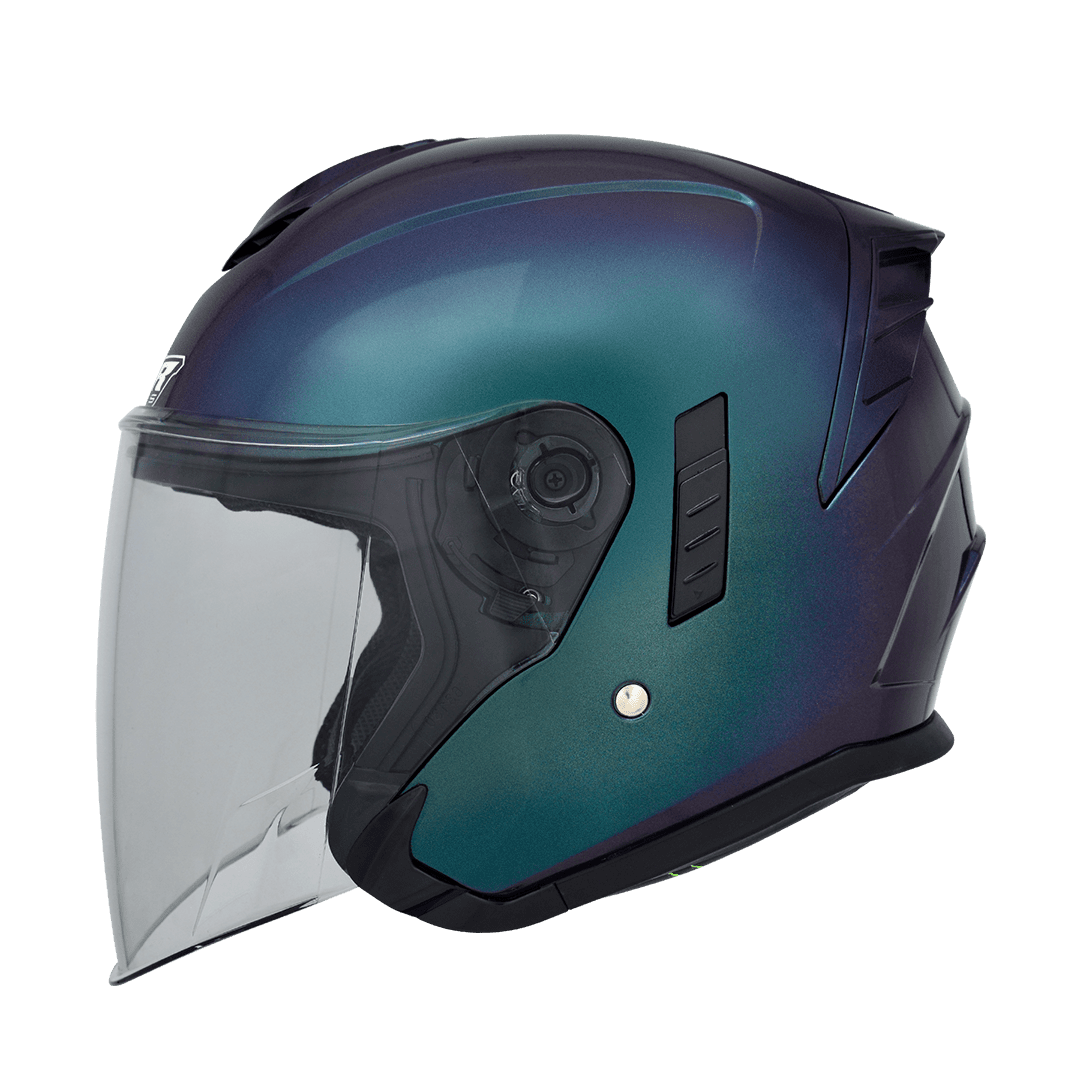 M2R FR-2 紀念版 變色龍 變色藍綠 彩繪 3/4罩 內墨片款式