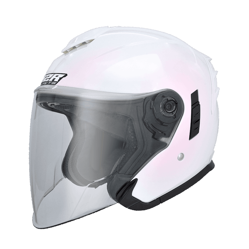 M2R FR-2 紀念版 變色龍 變色白紅 彩繪 3/4罩 內墨片款式