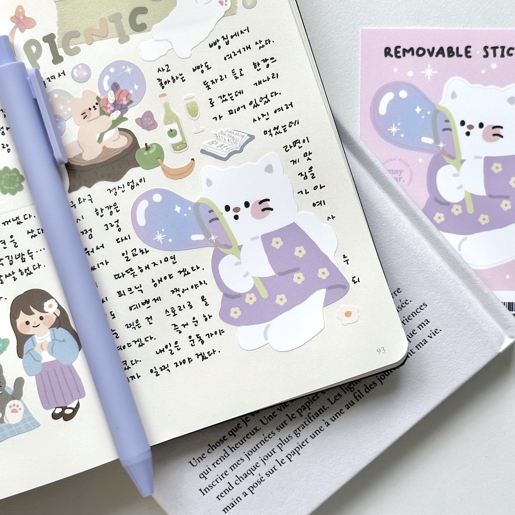 Maymar Removable Big Sticker Series (Korean Stationery Brand)