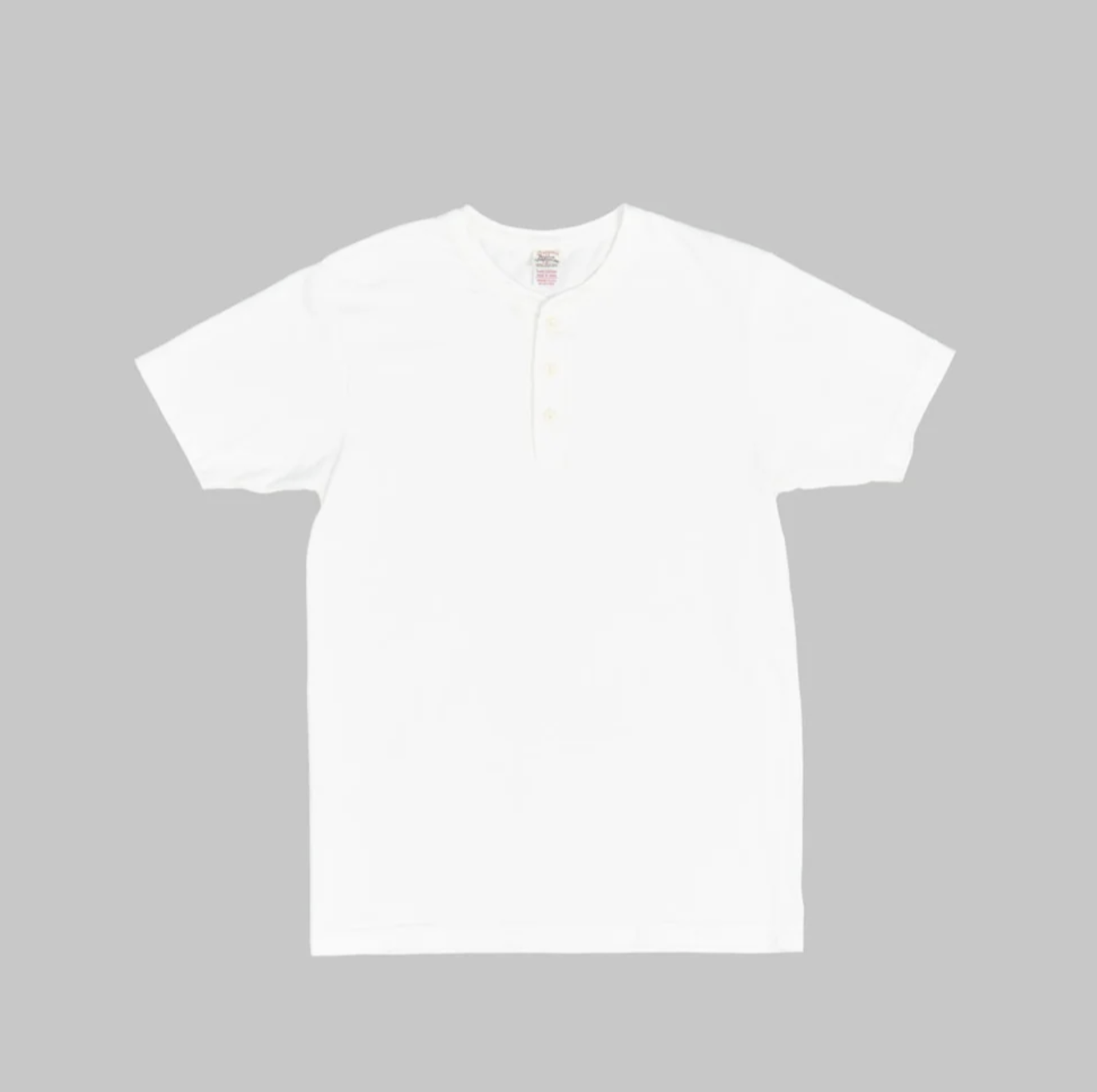UES RAMAYANA HENLEY NECK T-SHIRT WHITE