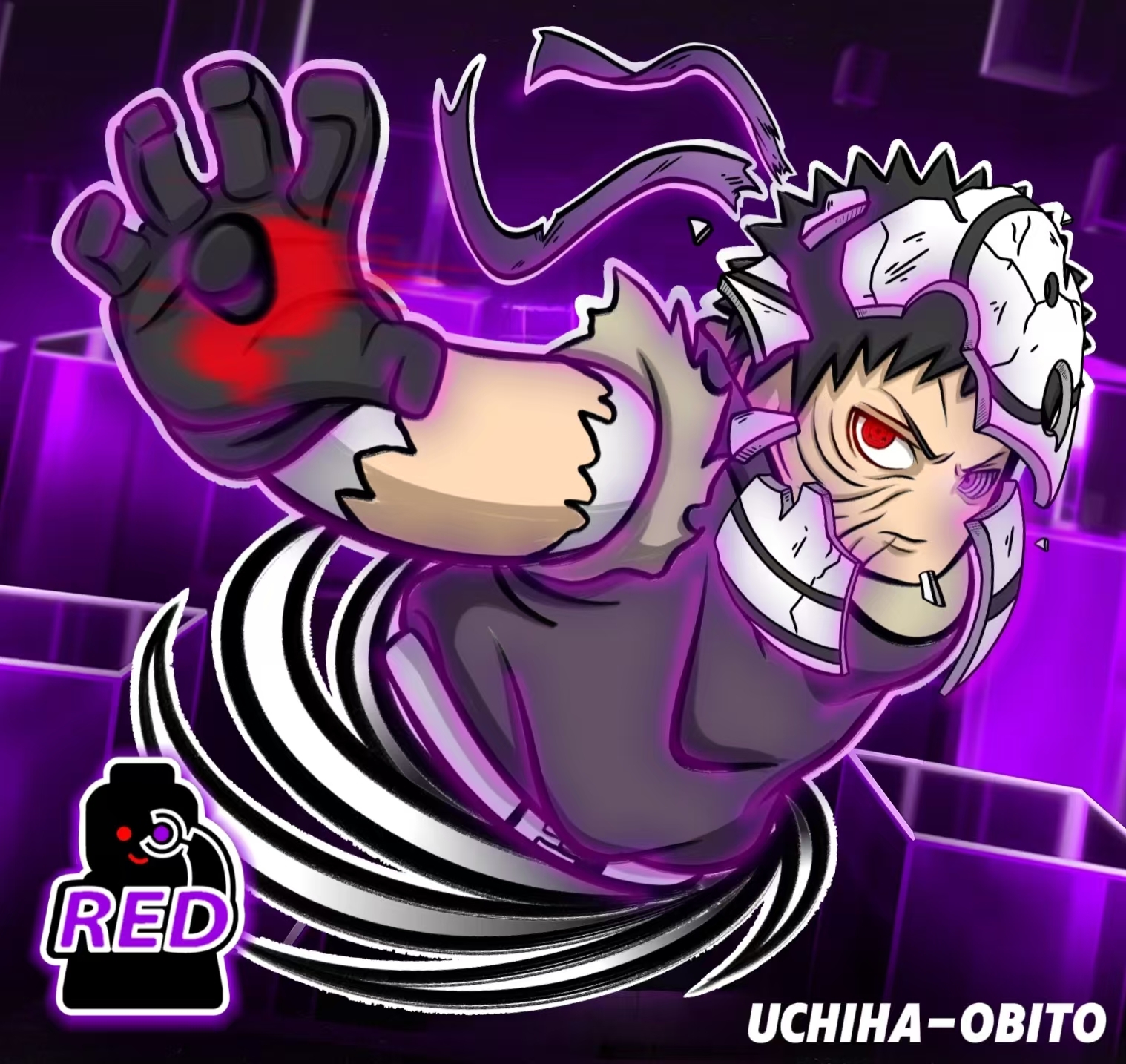 [RED][In Stock] Uchiha Obito [UV printed]