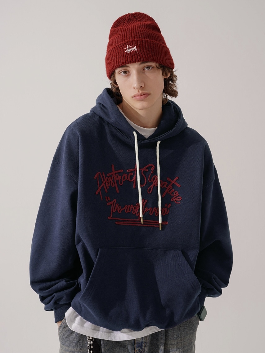 <預購> 韓國TWN 電繡草寫Absignature高磅帽T#帽踢