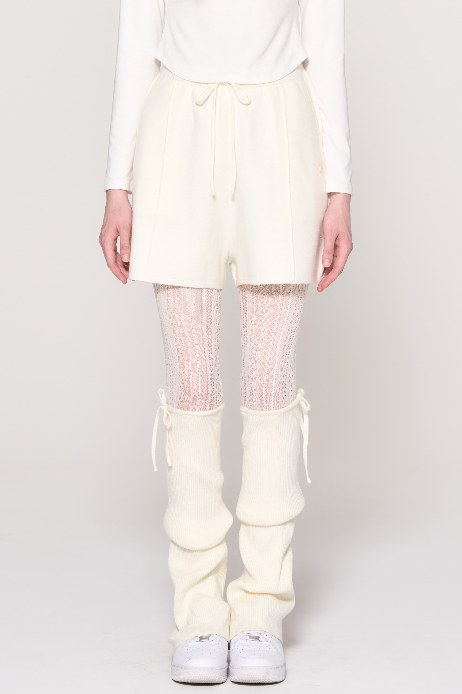 [GENERAL IDEA] PIN-TUCK KNIT SHORTS