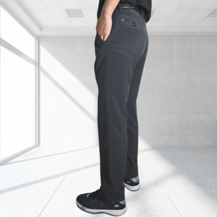 甄褲｜機能涼感休閒褲｜日常舒適版｜彈性褲頭・中高腰中直筒・超薄速乾排汗（29~43 吋）免費改長