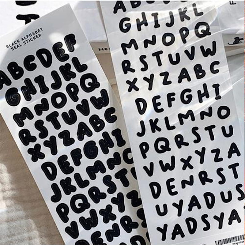 Maymar Sticker一Alphabet Series (Korean Stationery Brand)